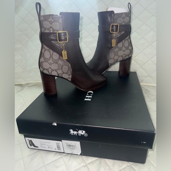 Coach Women’s Olivia Jacquard Bootie Size 5.5 - Picture 8 of 15